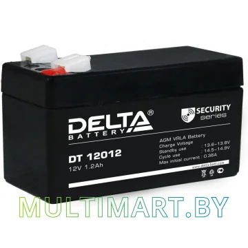 Аккумулятор для ИБП Delta DT 12012 (12В/1.2 А·ч)